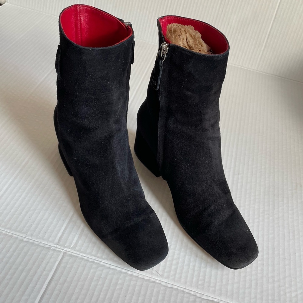 Dorateymur Suede Heeled Ankle Boots Size 36/6
